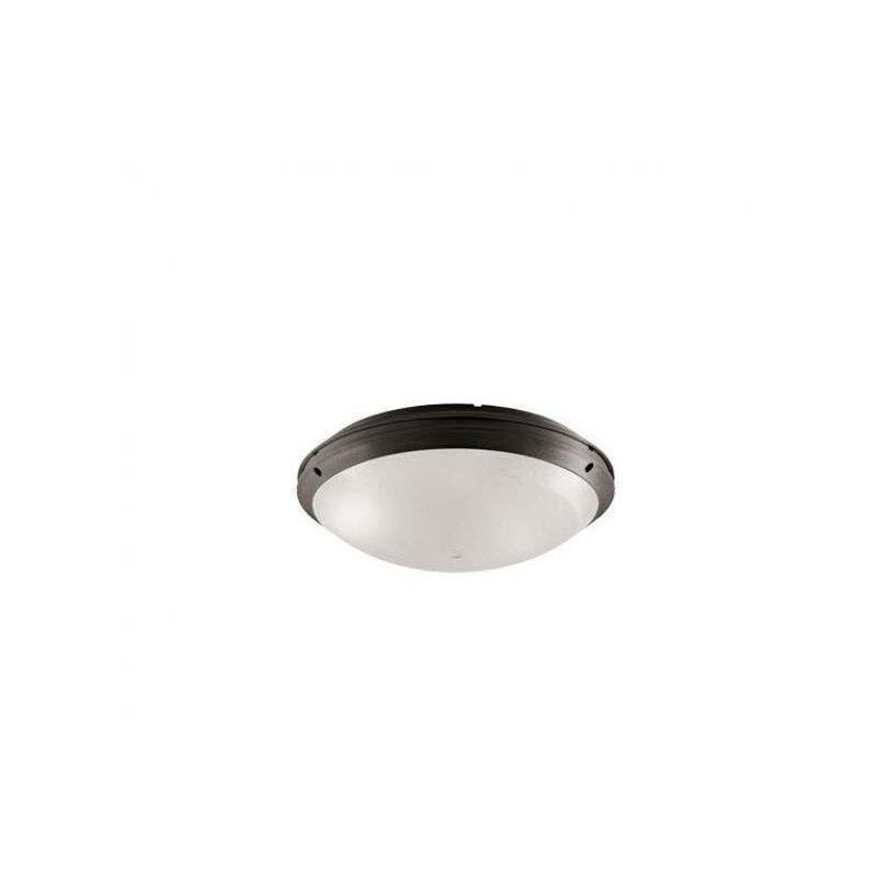 foto del prodotto plafoniera lampada applique mareco iris trasparente satinato, finitura color nero, lampadina non inclusa, mao 0750101n