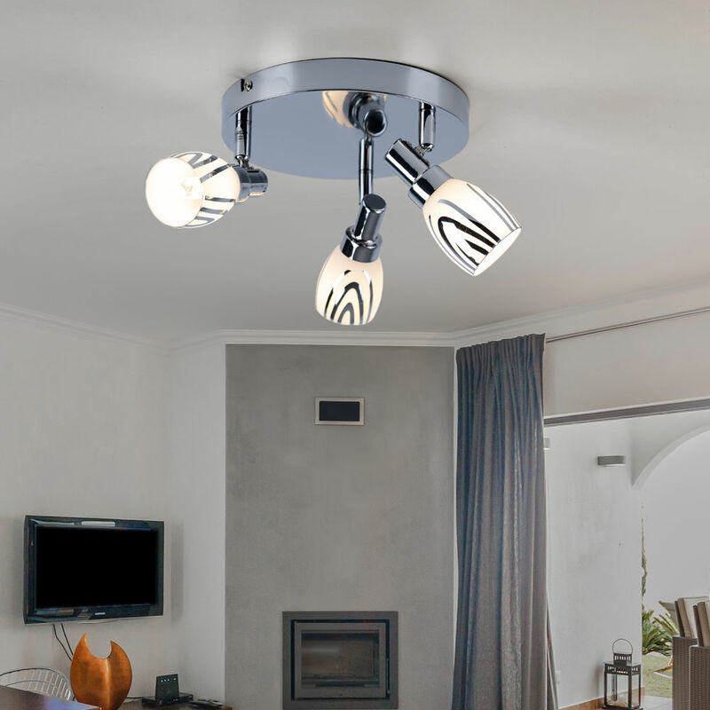 foto del prodotto plafoniera lampada da soffitto faretto da soffitto lampada da soggiorno lampada da camera da letto corridoio, metallo, 3 punti mobili g9, dxh 20x14 cm