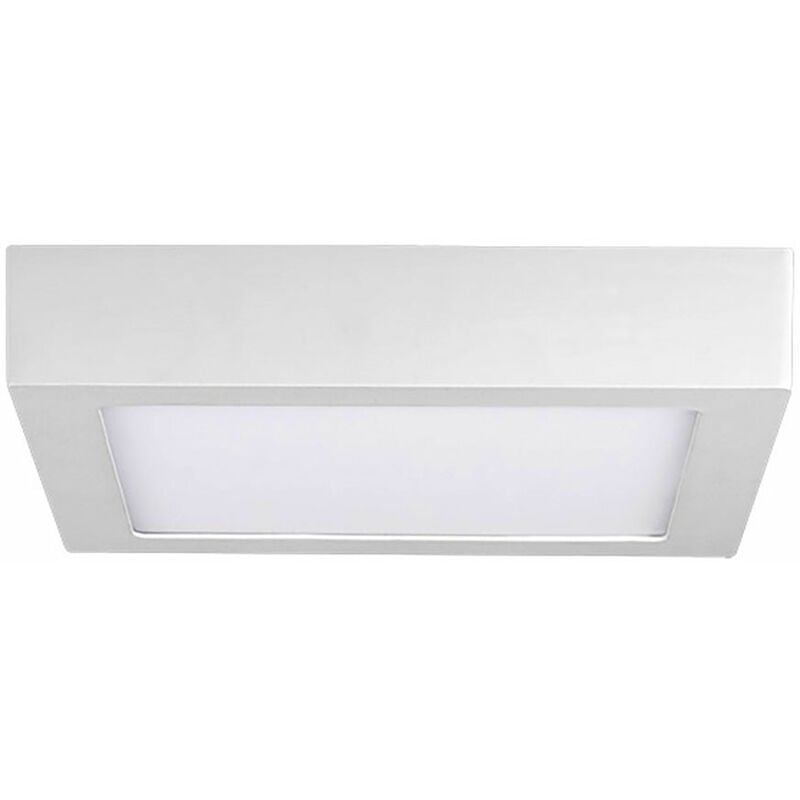 foto del prodotto plafoniera lampada da soffitto lampada da soggiorno camera da letto, quadrata color crema, led 18w 1220lm bianco neutro, lxlxp 22,5x22,5x4cm