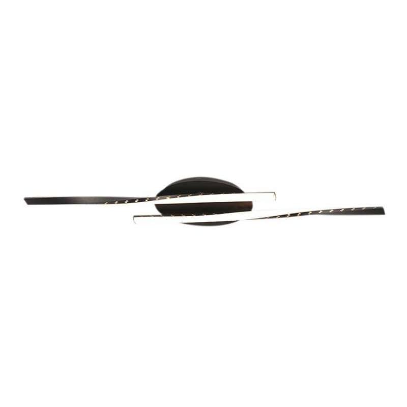 foto del prodotto plafoniera lampadario led dal design moderno 12w colore nero 94560mm 3000k sku 7001
