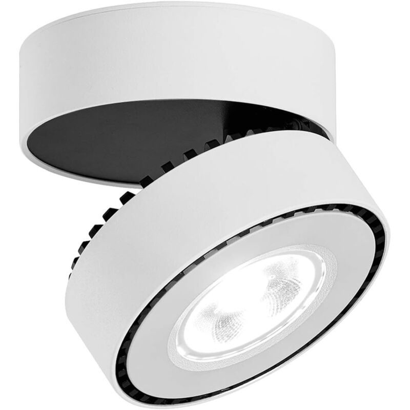 foto del prodotto plafoniera led 12w, faretti regolabili, illuminazione da soffitto bianco freddo 6000k, ip20, 10x6cm classe energetica a 