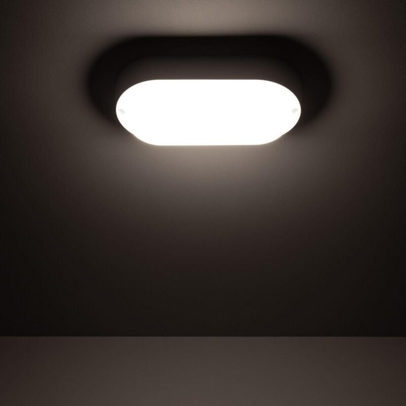foto del prodotto plafoniera led 15w ovale per esterni 85x173 mm ip65 hublot white bianco naturale 4000k