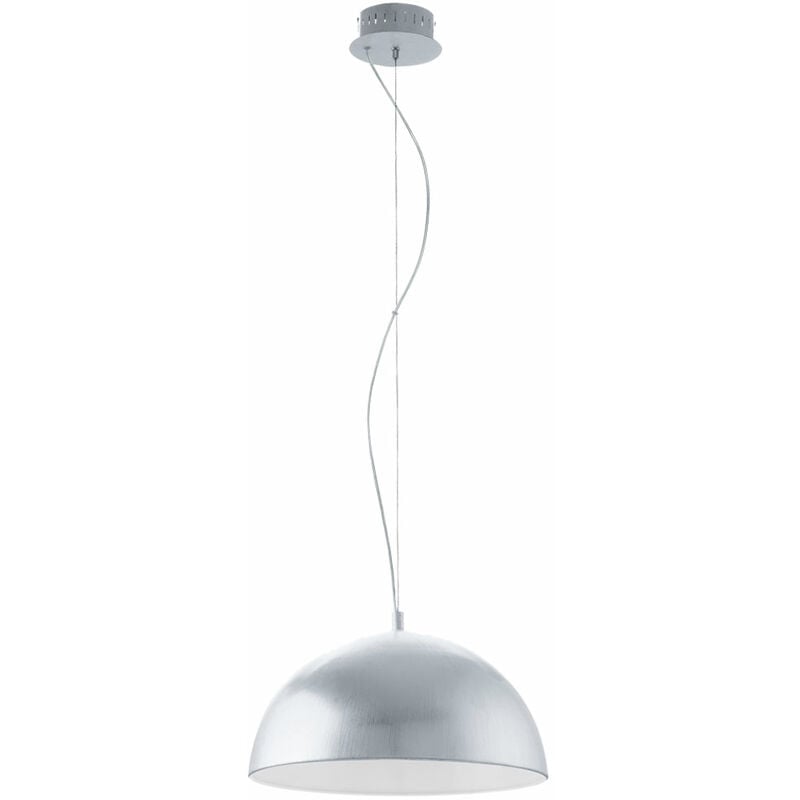 foto del prodotto plafoniera led 18 watt soggiorno lampada a sospensione illuminazione argento eglo 92951
