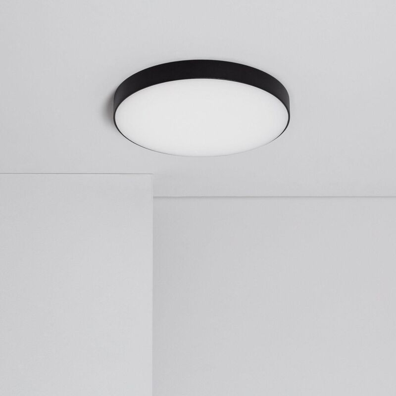 foto del prodotto plafoniera led 18w circolare 180mm regolabile nero