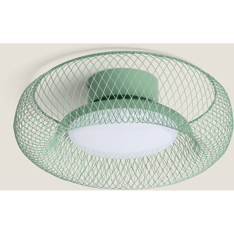 foto del prodotto plafoniera led 18w metallo cct selezionabile zeiryn verde s