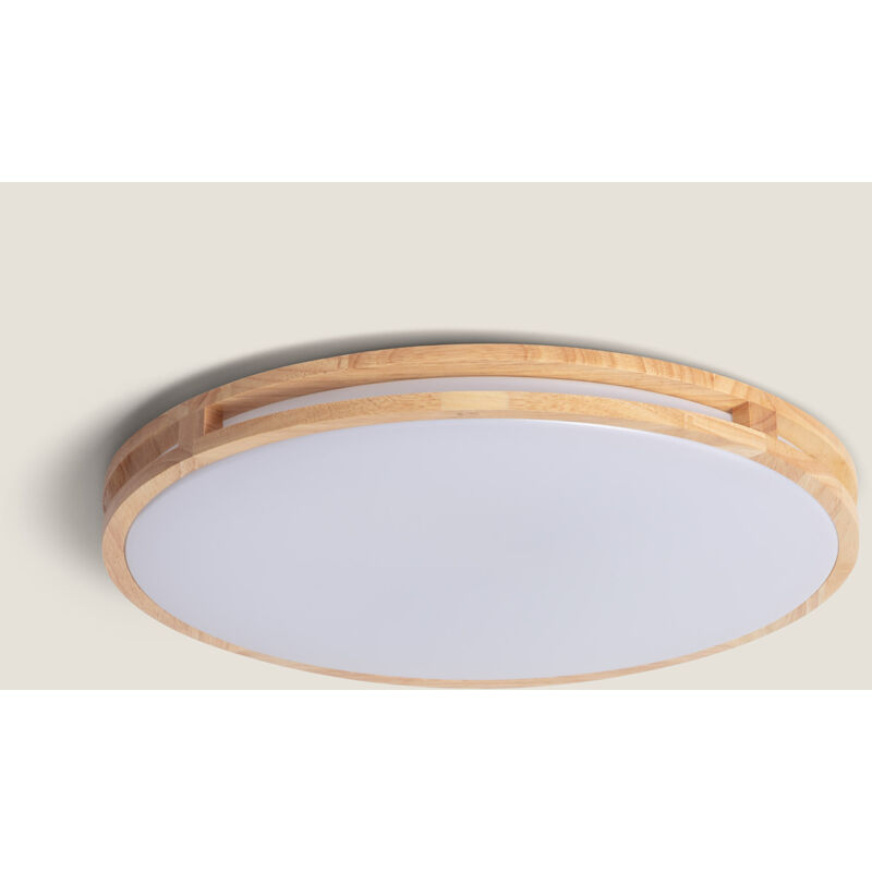 foto del prodotto plafoniera led 20w circolare legno 405 mm cct selezionabile donati legno