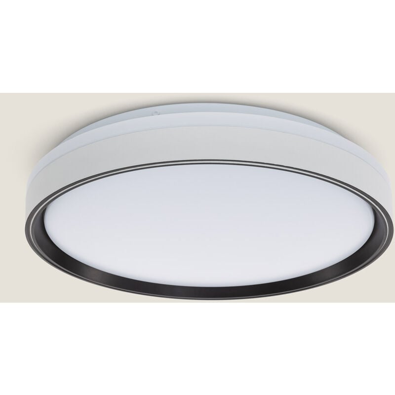 foto del prodotto plafoniera led 24w circolare metallo 385 mm nysted nero