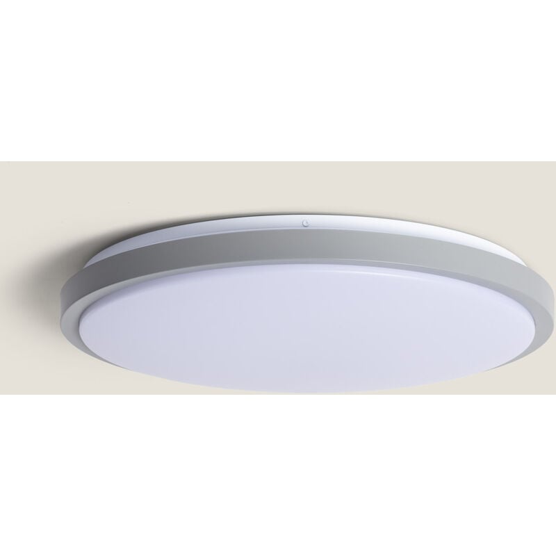 foto del prodotto plafoniera led 24w circolare metallo 500 mm cct selezionabile bari grigio