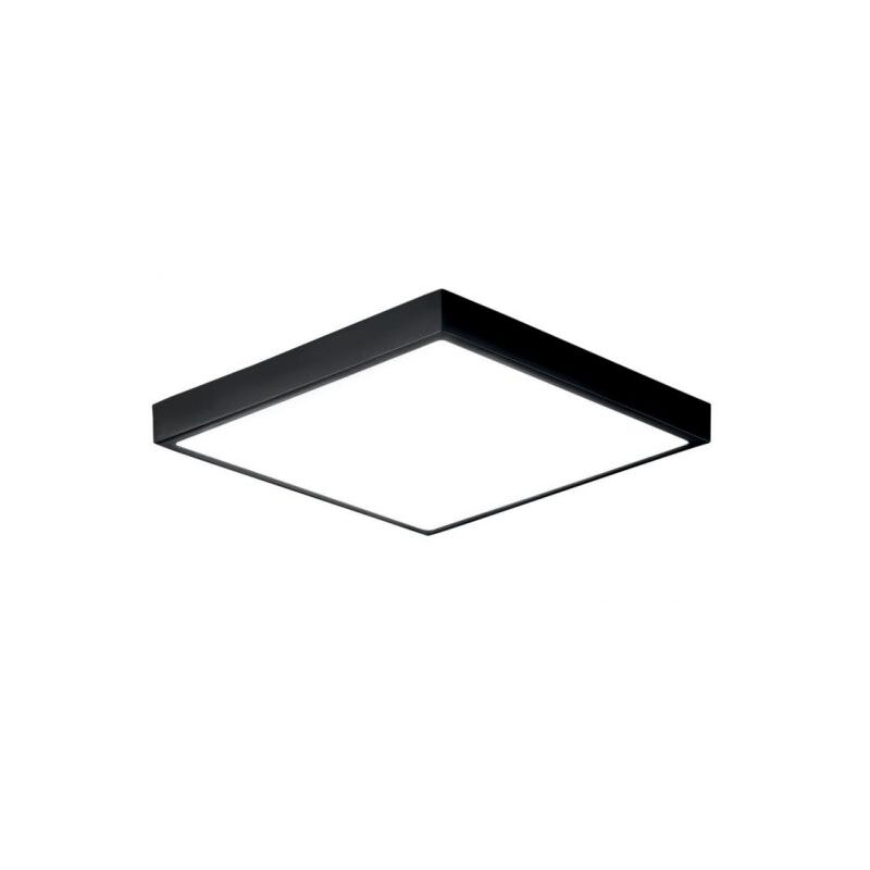 foto del prodotto plafoniera led 24w esterna nera domo 220v 4000k ip44