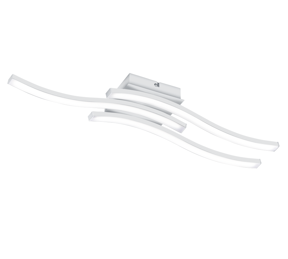 foto del prodotto plafoniera led 3 bacchette, metallo, bianco, l 56 cm, route