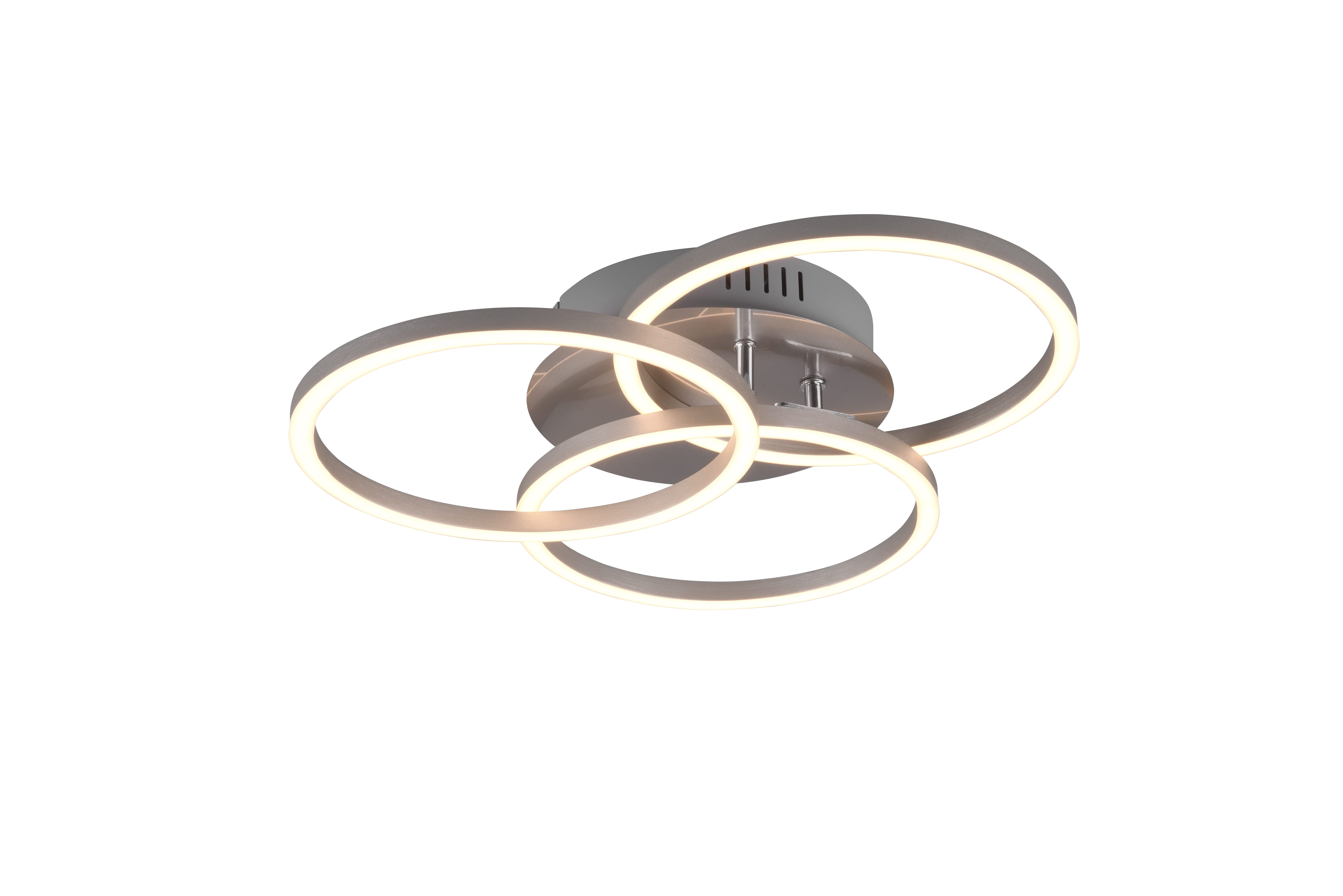 foto del prodotto plafoniera led 3 cerchi orientabili bradford nichel