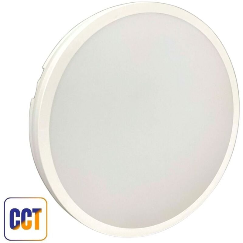 foto del prodotto plafoniera led 50w bianca 'lele' ø380mm ip65 3cct 5000lm - mondo led