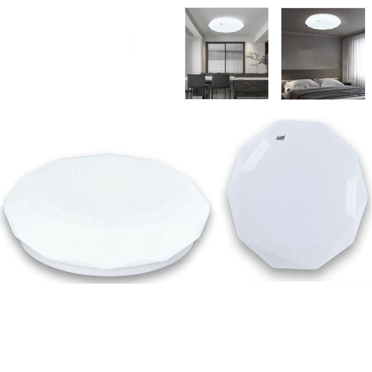 foto del prodotto plafoniera led 80w luce fredda diamante effetto cielo stellato applique btl 804