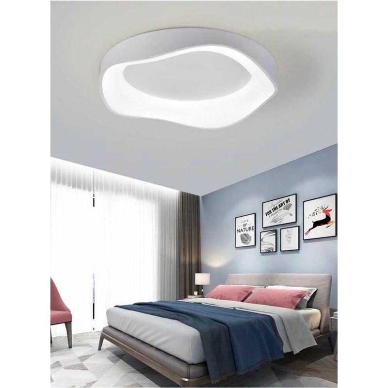 foto del prodotto plafoniera led a onda 38 watt 3 colorazioni di luce bianca calda naturale