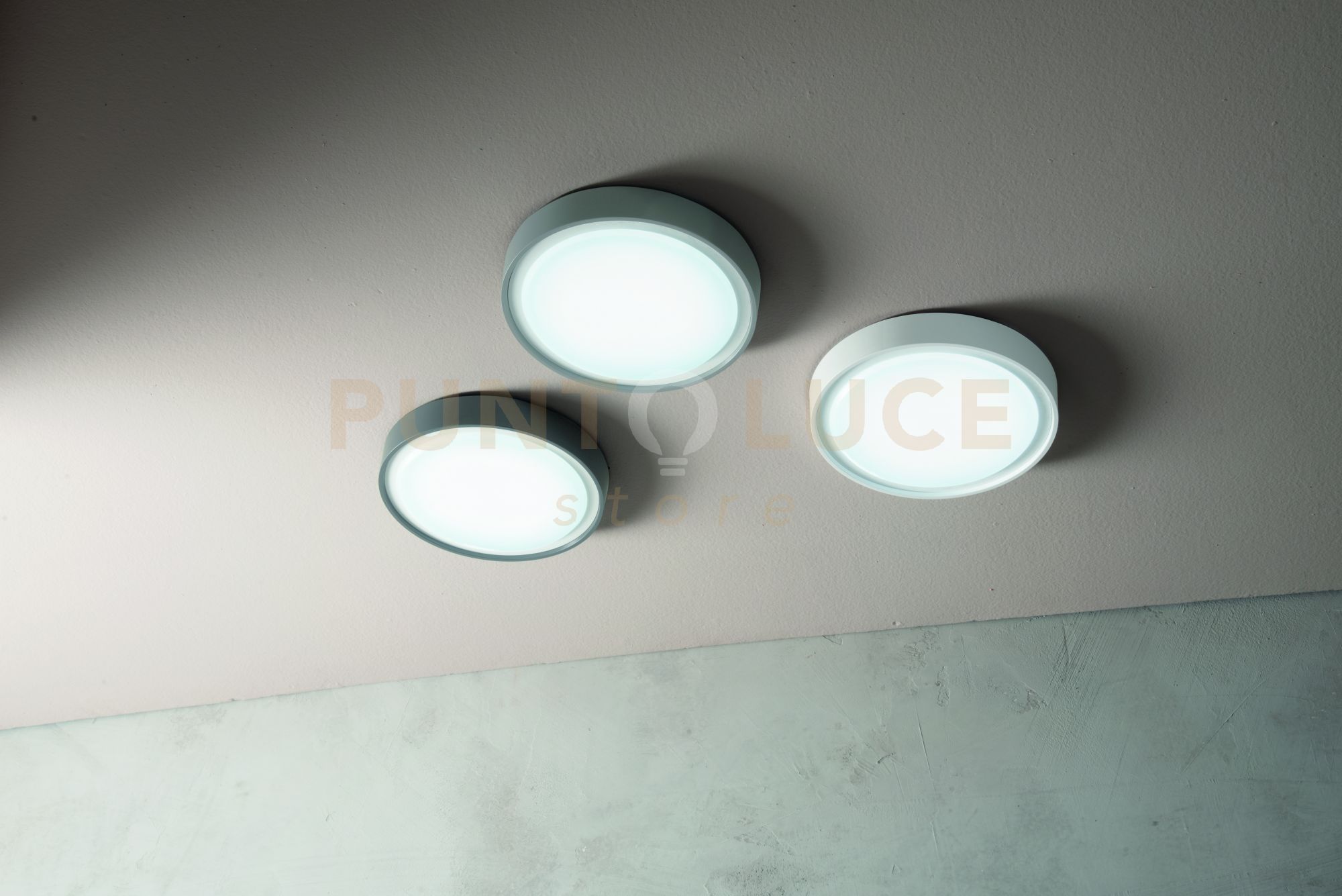 foto del prodotto plafoniera led aidi grigio pl.aidi grigio