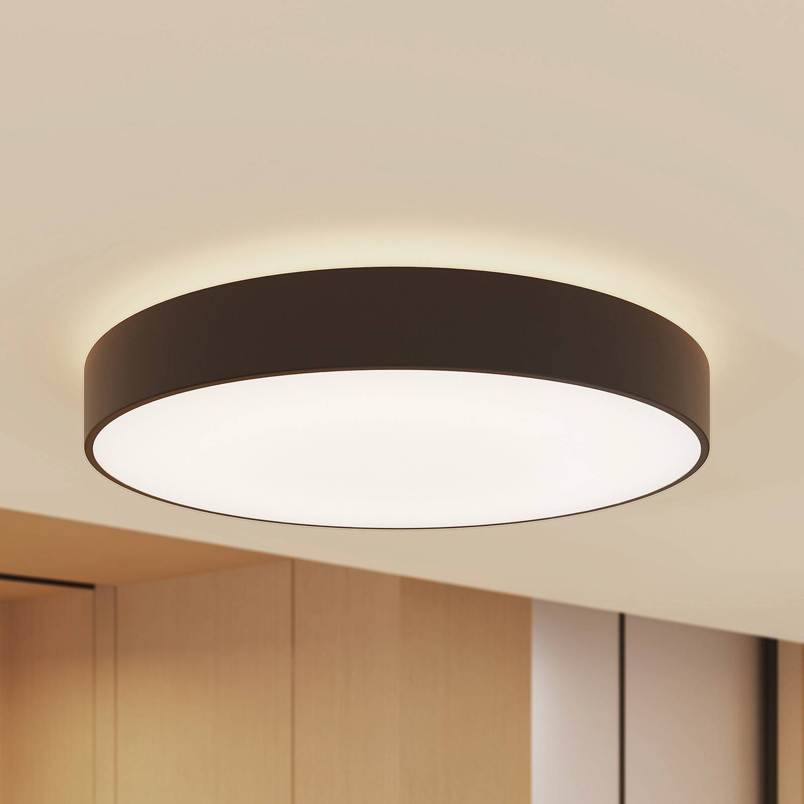 foto del prodotto plafoniera led arcchio vanida, nero, 60 cm, su gi 