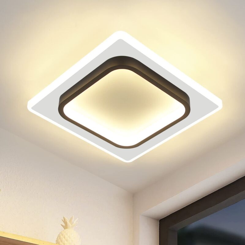 foto del prodotto plafoniera led bianco caldo cucina lampada 16w camera da letto moderna nero corridoio lampada cucina plafoniera piccolo soggiorno per soggiorno