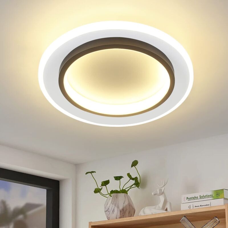 foto del prodotto plafoniera led camera da letto 14w corridoio lampada 3000k bianco caldo moderno design lampada soggiorno lampada 23.5cm cucina corridoio soffitto