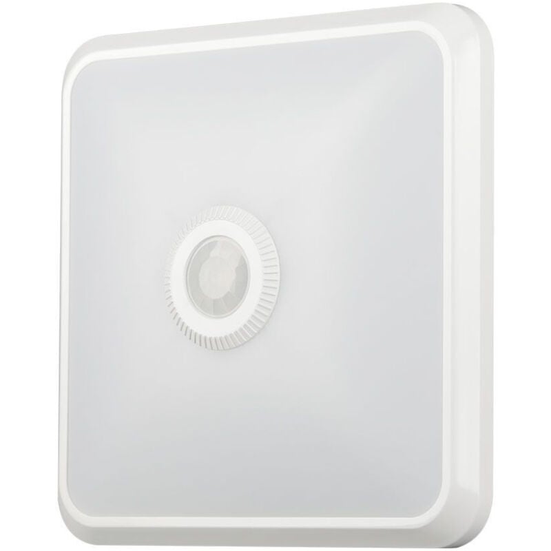 foto del prodotto plafoniera led chip samsung quadrata 12w con sensore pir colore bianco 3in1 v tac