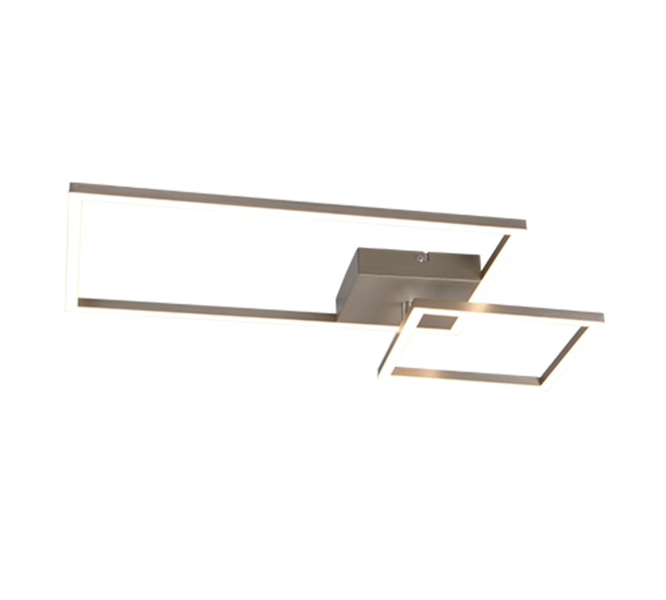 foto del prodotto plafoniera led con snodo, metallo, acciaio, l 63 cm, padella