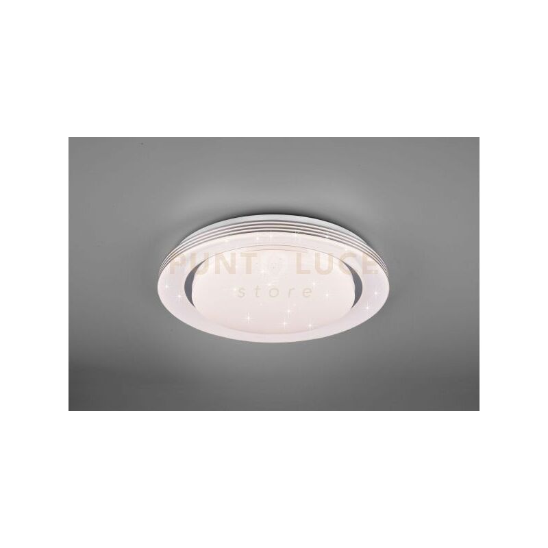 foto del prodotto plafoniera led con telecomando multifunzione con effetto cielo stellato diamentro 48cm atria r67041900