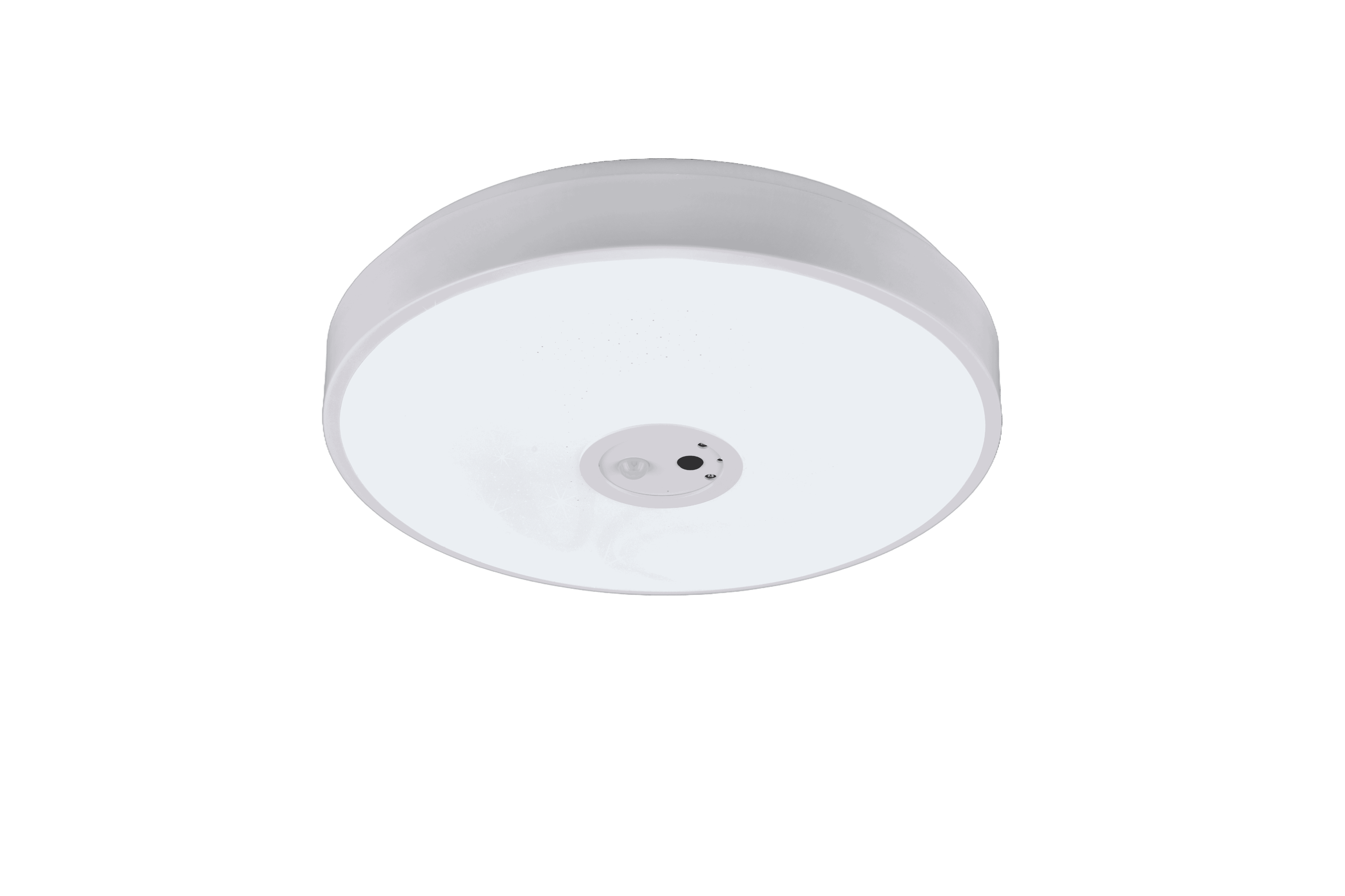 foto del prodotto plafoniera led con videocamera integrata, plastica, bianco, d40 cm, aspetta