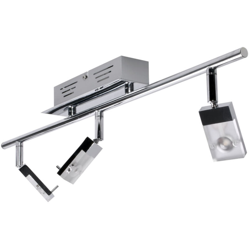 foto del prodotto plafoniera led cromata illuminazione soggiorno spot faretto lampada orientabilebrilliant g16416 15