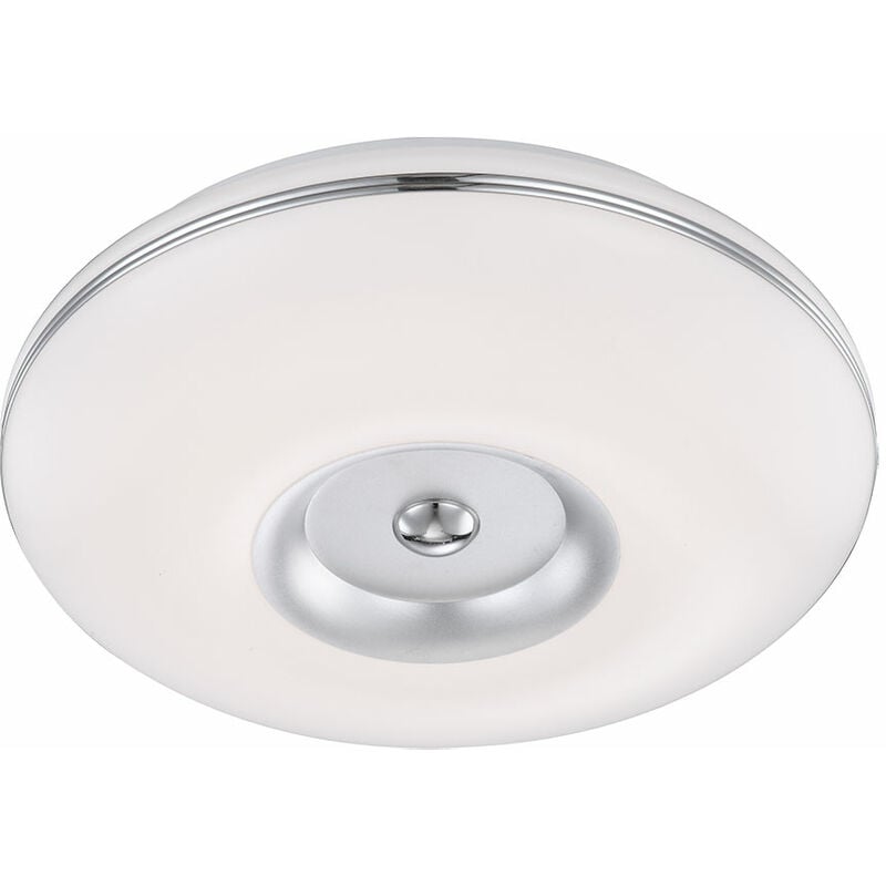 foto del prodotto plafoniera led da 15 watt in alluminio nichel chiaro lampada da soffitto illuminazione globo 41707
