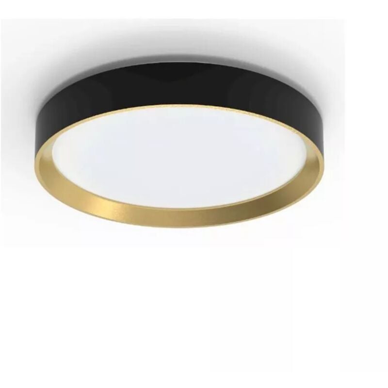 foto del prodotto plafoniera led da interno philips hanno nero e oro 4000k