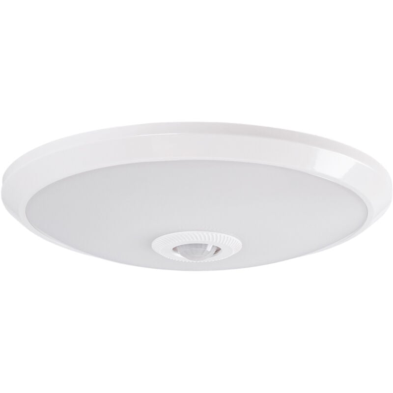 foto del prodotto plafoniera led da soffitto con sensore pir 20w 30cm ip20 bianco neutro