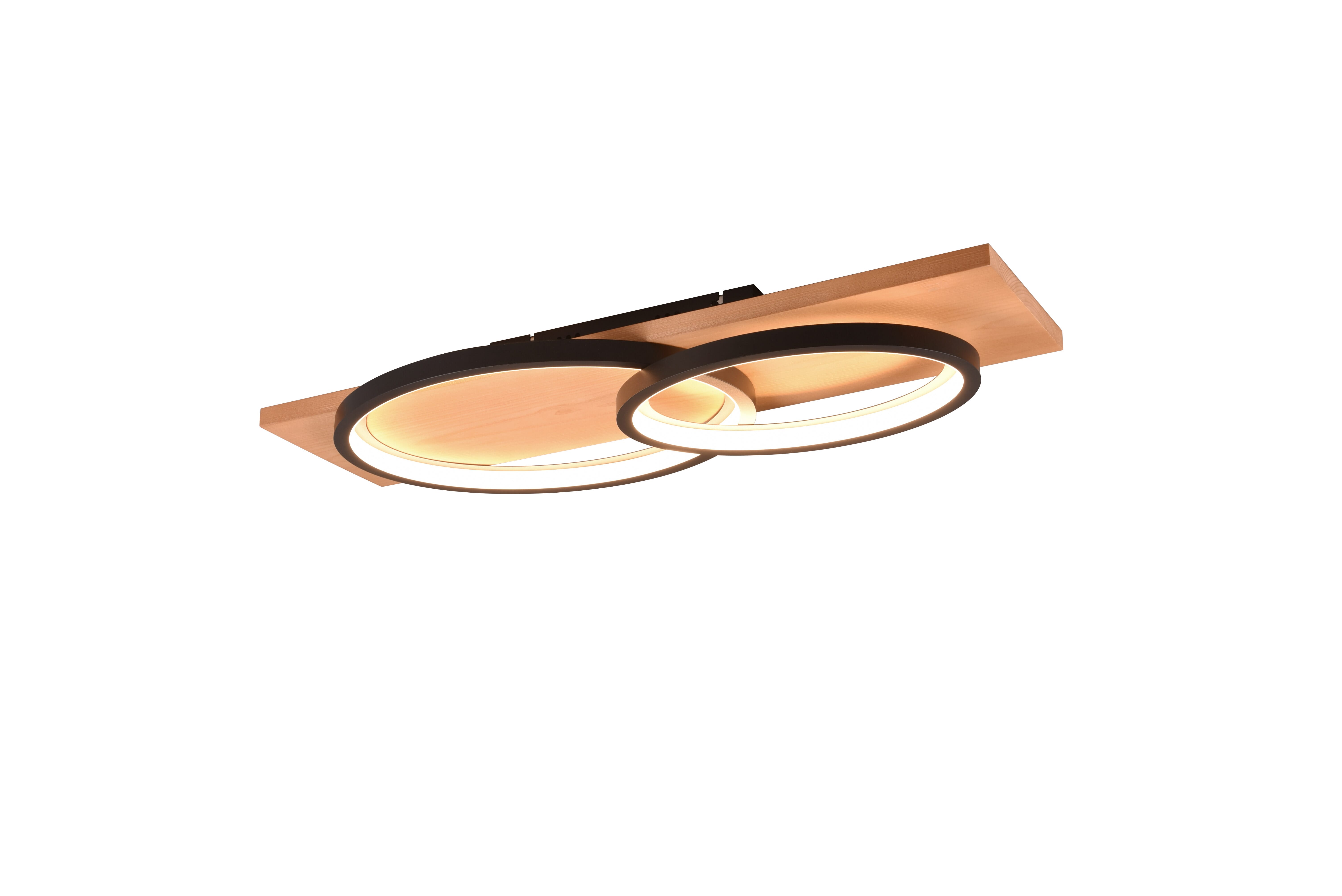 foto del prodotto plafoniera led doppia ellisse bibury nero