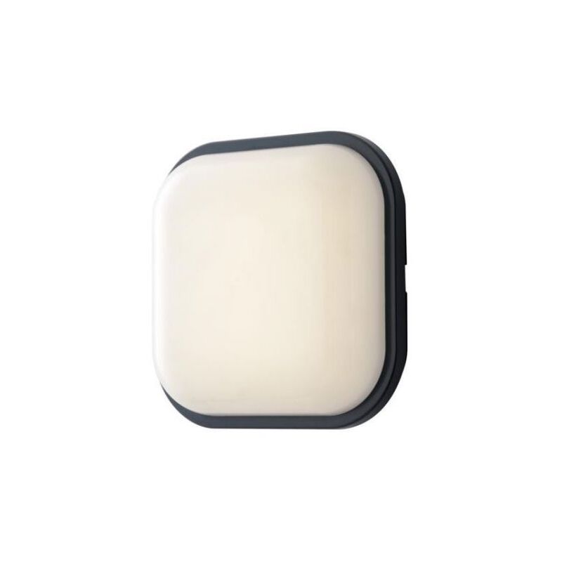foto del prodotto plafoniera led ever antracite quadrata 28w3420lm cct ip65 22 1x22 1x7 2cm
