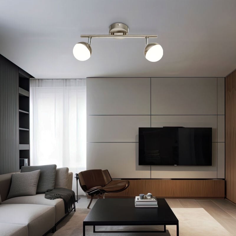 foto del prodotto plafoniera led faretti a soffitto spot mobili plafoniere illuminazione interna, led, 4 watt, 260 lumen, bianco caldo, l 31,5 cm