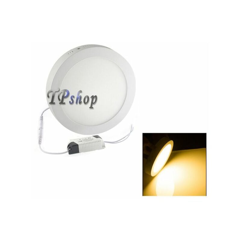 foto del prodotto plafoniera led faretto faro pannello esterno 12 18 20 25 w tondo calda fredda non applicabile,12 watt luce gialla