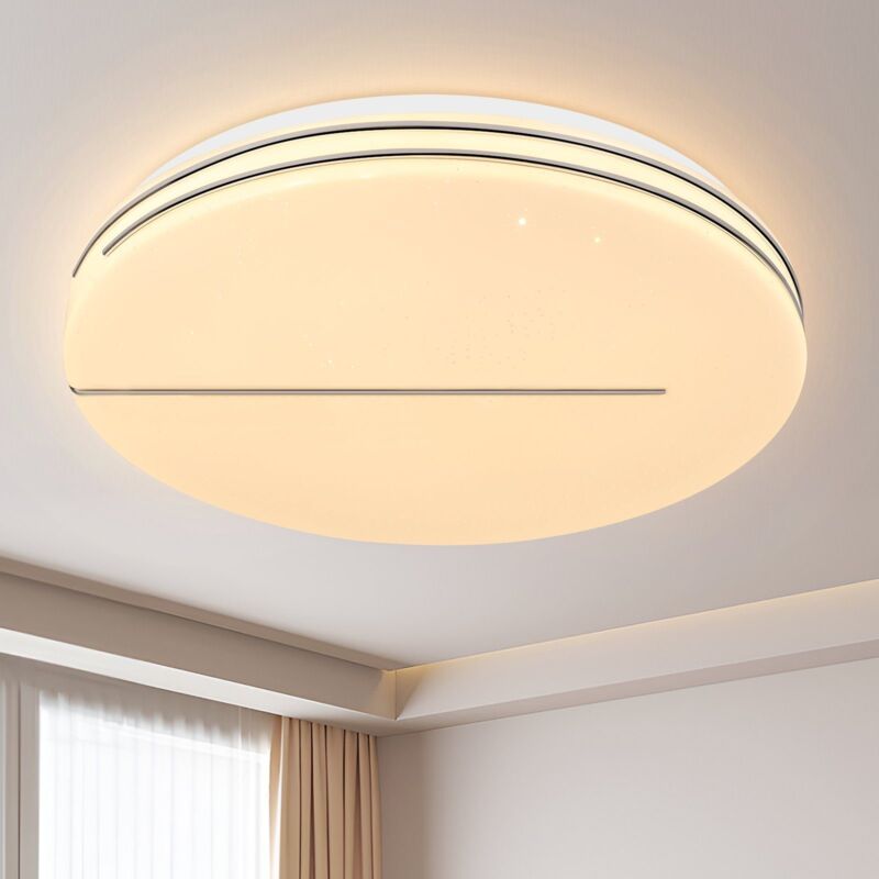 foto del prodotto plafoniera led gbly 27cm lampada da camera cielo stellato lampada da cucina 12w lampada da corridoio bianco caldo illuminazione moderna rotonda da