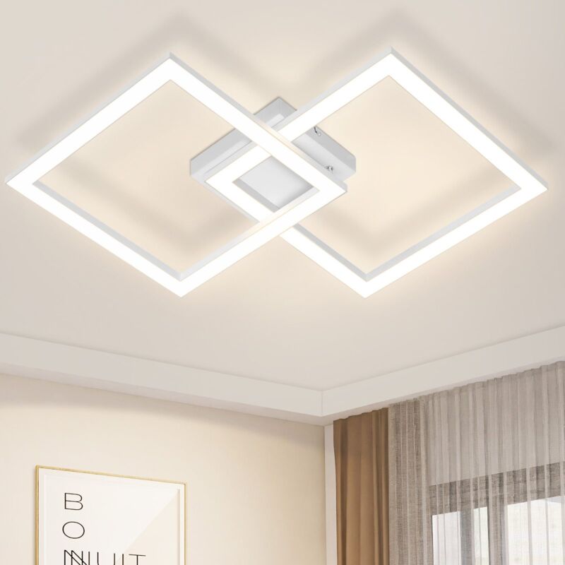 foto del prodotto plafoniera led gbly bianco 24w moderna 3000k corridoio bianco caldo illuminazione a soffitto quadrata per soggiorno cucina corridoio