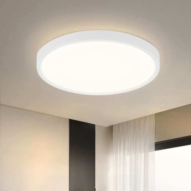 foto del prodotto plafoniera led gbly lampada da camera da letto 15w lampada da bagno piatta 4000k ip44 illuminazioneimpermeabile lampada da corridoio rotonda