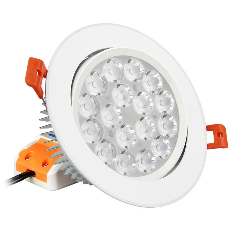 foto del prodotto plafoniera led incasso 9w 780lm 15 135mm orientabile 30 4 8 aree rgb cct 2700k 6500k alimentato 062