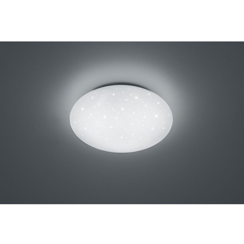 foto del prodotto plafoniera led ip44 dimmerabile putz bianco glitter 37 cm trio lighting