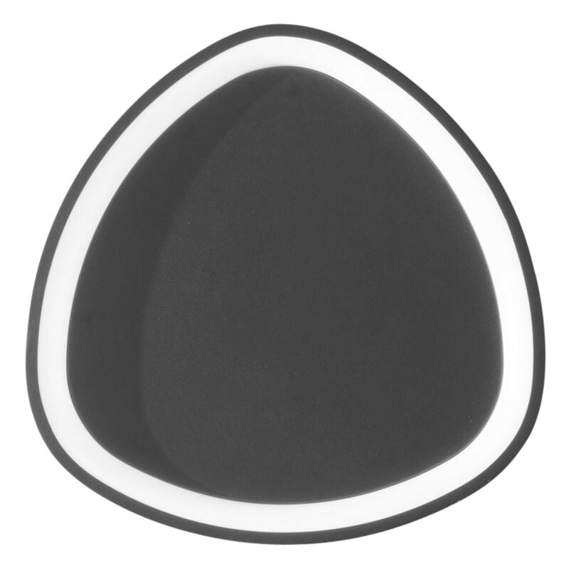 foto del prodotto plafoniera led klapton in alluminio nero con funzione cct 45 cm. nero