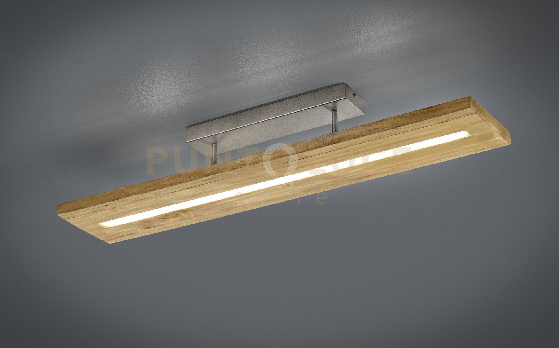 foto del prodotto plafoniera led legno con regolatore intensit brad 623710130