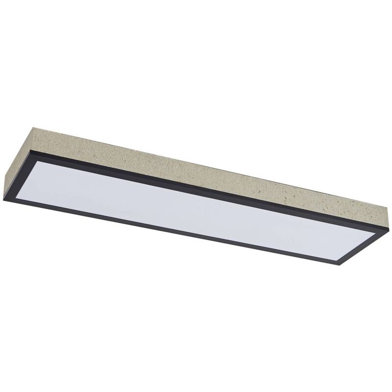 foto del prodotto plafoniera led lindby laviona, cct, dimmerabile, cemento, 80 cm