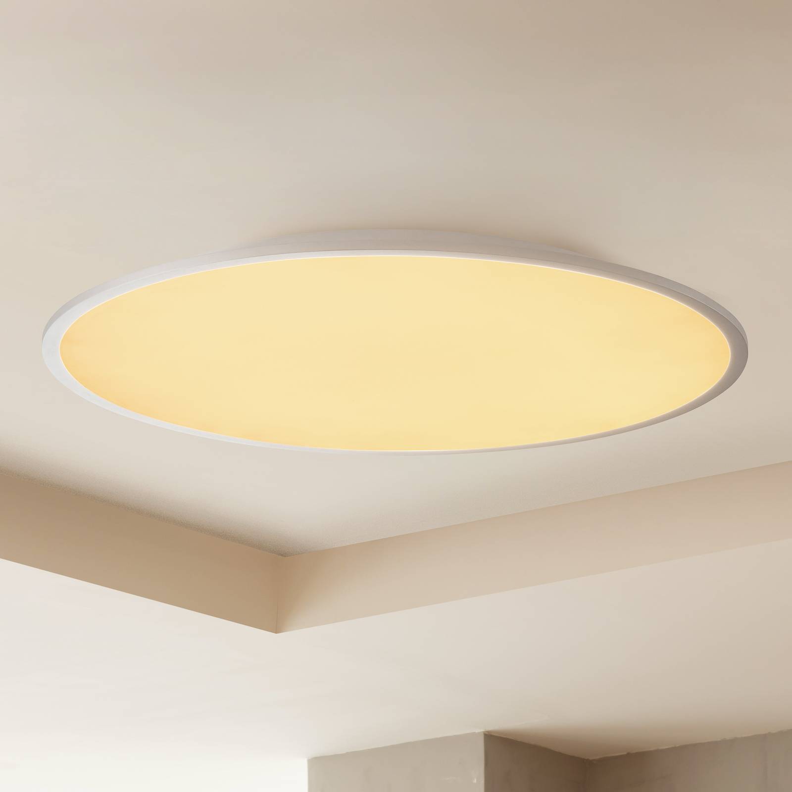 foto del prodotto plafoniera led lindby narima, cct, ø 80 cm, argento