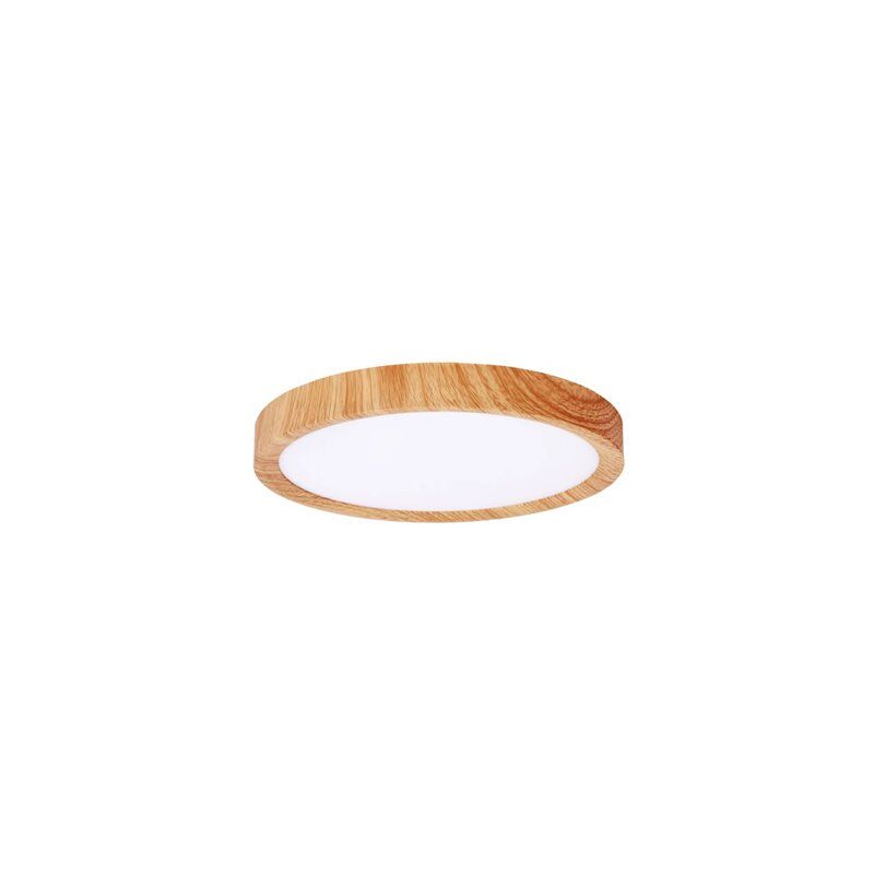 foto del prodotto plafoniera led mery madera 24w 2420lm 3cct dim