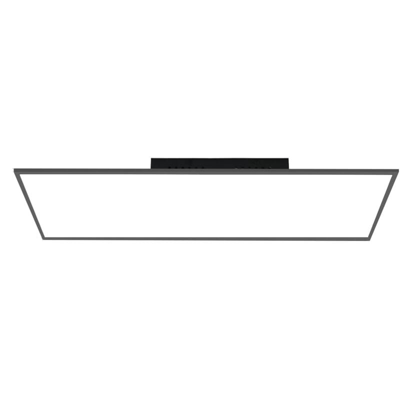 foto del prodotto plafoniera led nera dimmerabile, lampada da scrivania con telecomando, lampada moderna da soggiorno 100 x 25 cm, lampada da cucina 42w, pannello da