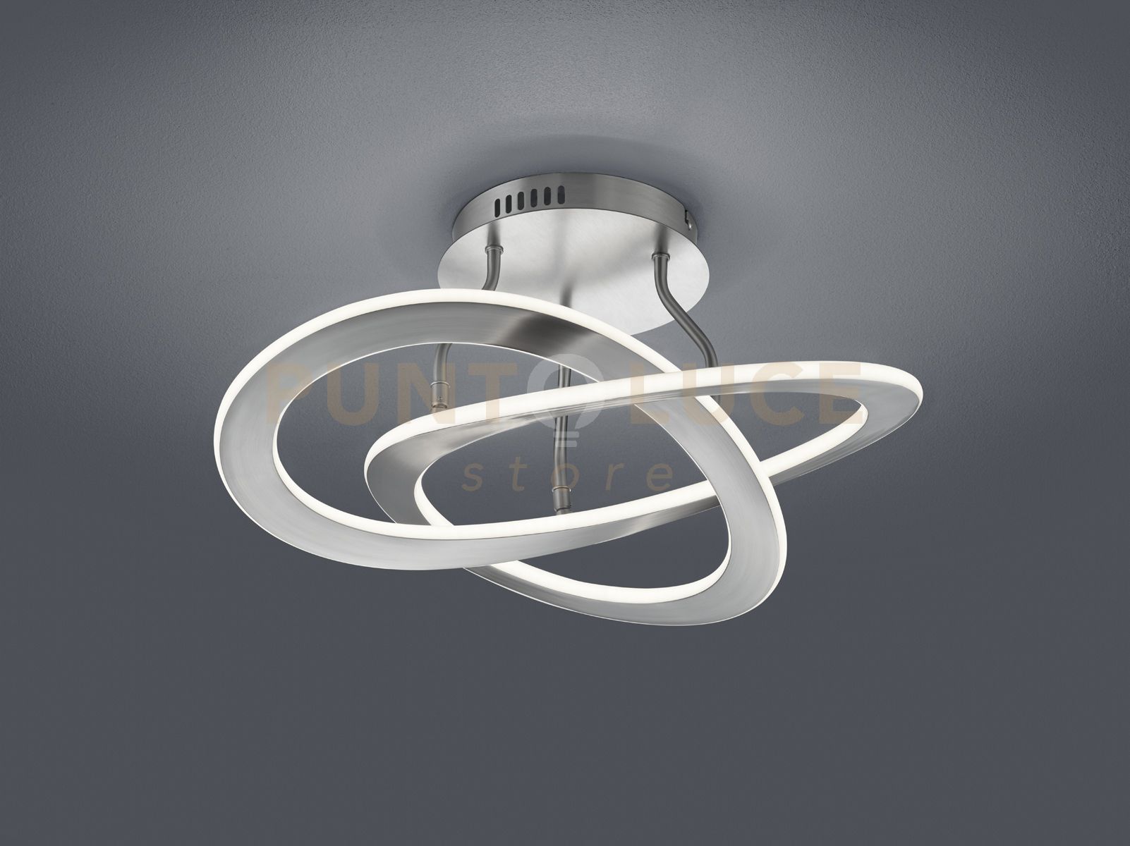 foto del prodotto plafoniera led oakland 621710107acciaio