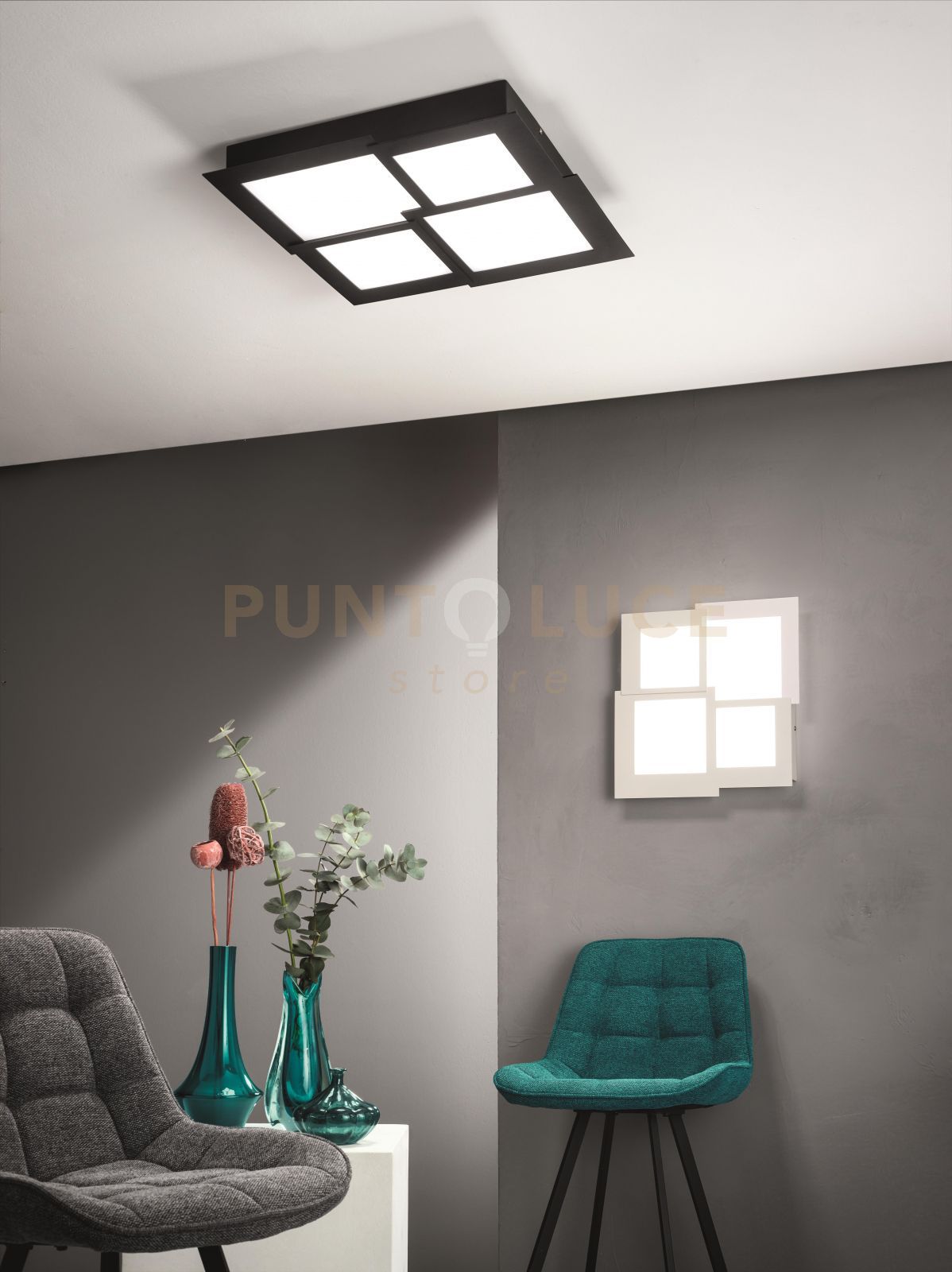 foto del prodotto plafoniera led passpartou l44 bianco pl.passpartou mdbc