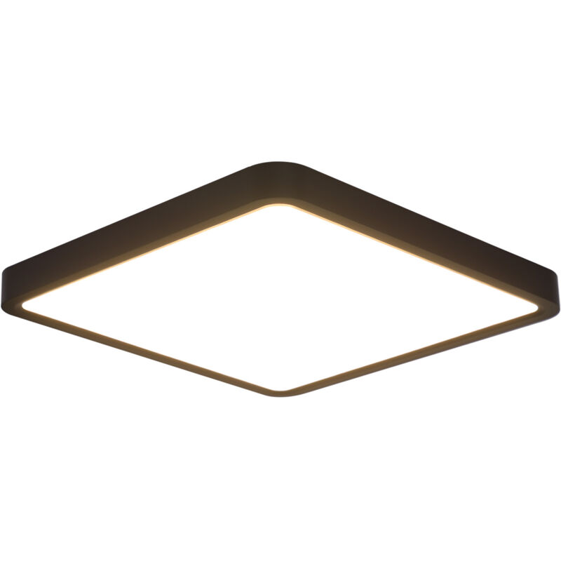 foto del prodotto plafoniera led per bagno lampada da camera da letto lampada da bagno piatta nera 23cm illuminazione da soffitto 23w lampada da cucina 3000k lampada