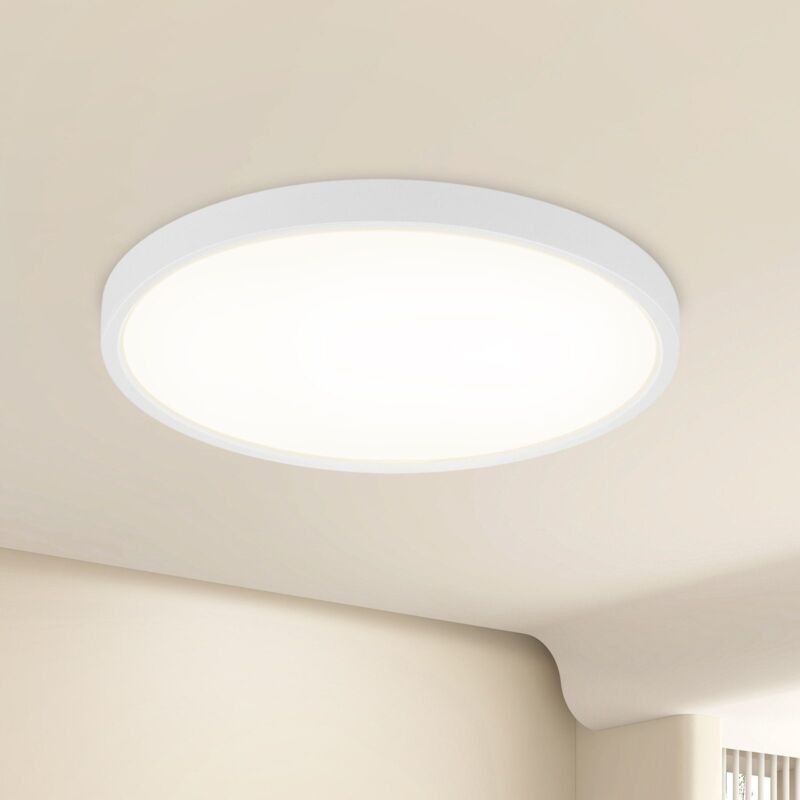 foto del prodotto plafoniera led piatta diametro 18 cm plafoniera 15 w rotonda, bianca, 4000 k illuminazione da soffitto moderna per cucina, corridoio, camera
