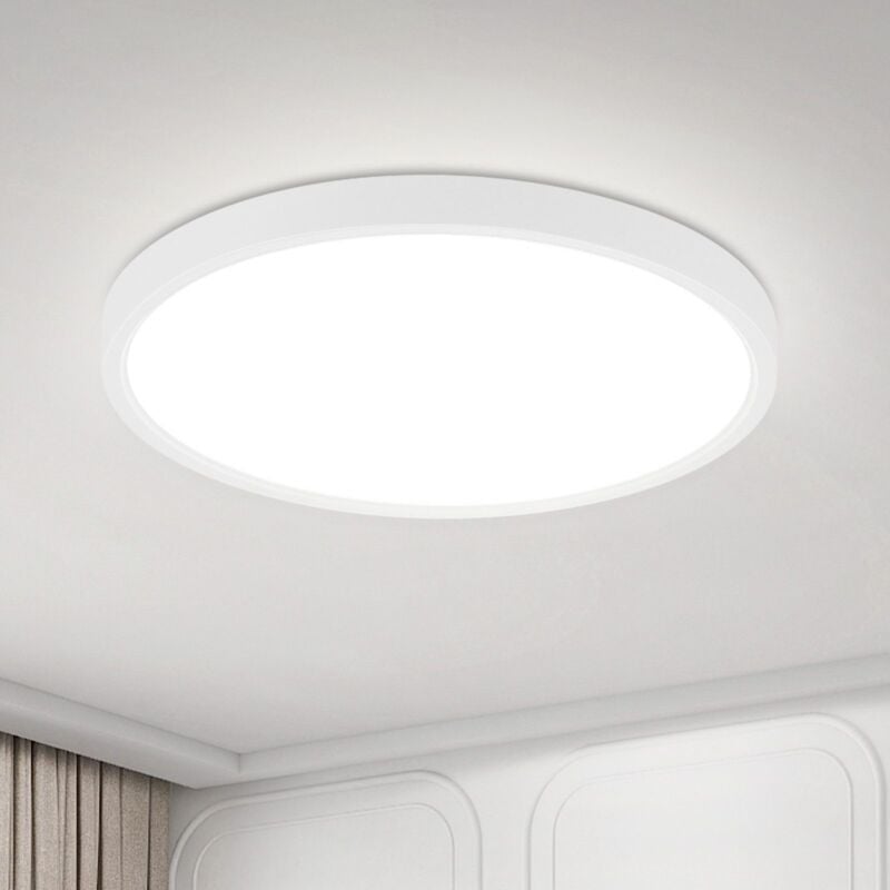 foto del prodotto plafoniera led piatta diametro 18 cm plafoniera 15 w rotonda, bianca, 6000 k illuminazione da soffitto moderna per cucina, corridoio, camera
